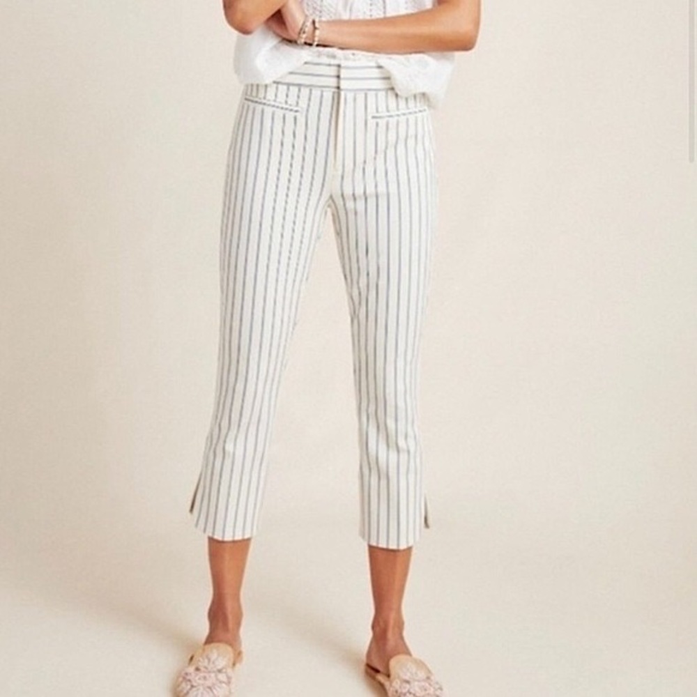 NWOT Anthropologie The Essential slim Trousers 0
